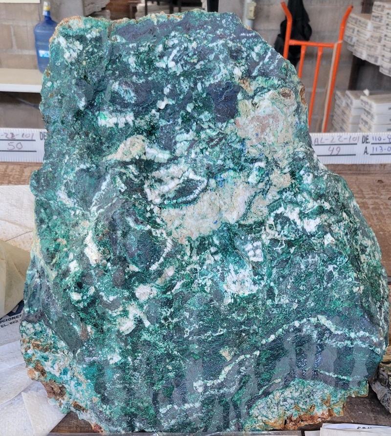 High-grade boulder from Alamos Silver Project