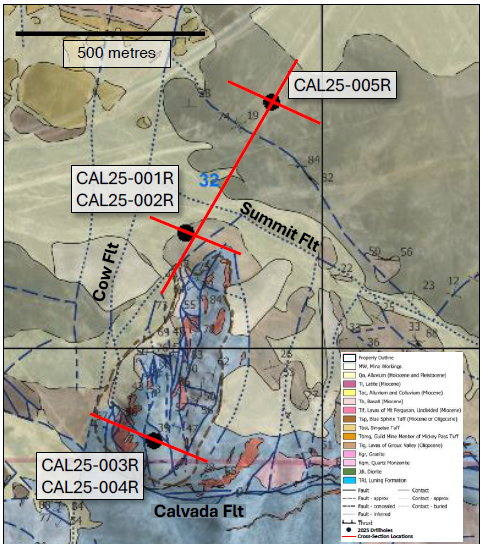 Drill hole location map, Slab open pit and resource area