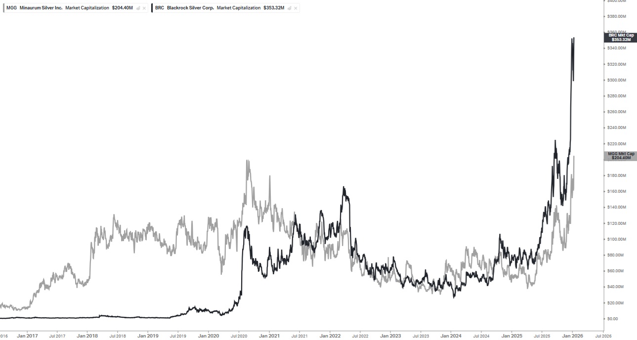 MGG vs BRC Market Capitalization Comparison