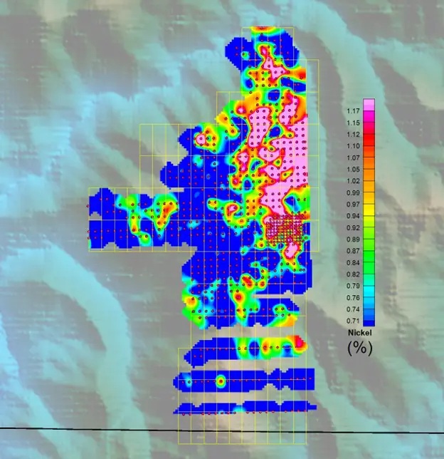 Cleopatra Property Nickel Grades