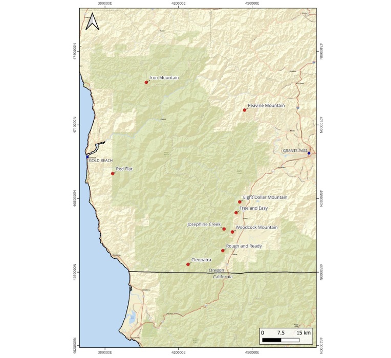 Homeland Nickel All Project Locations