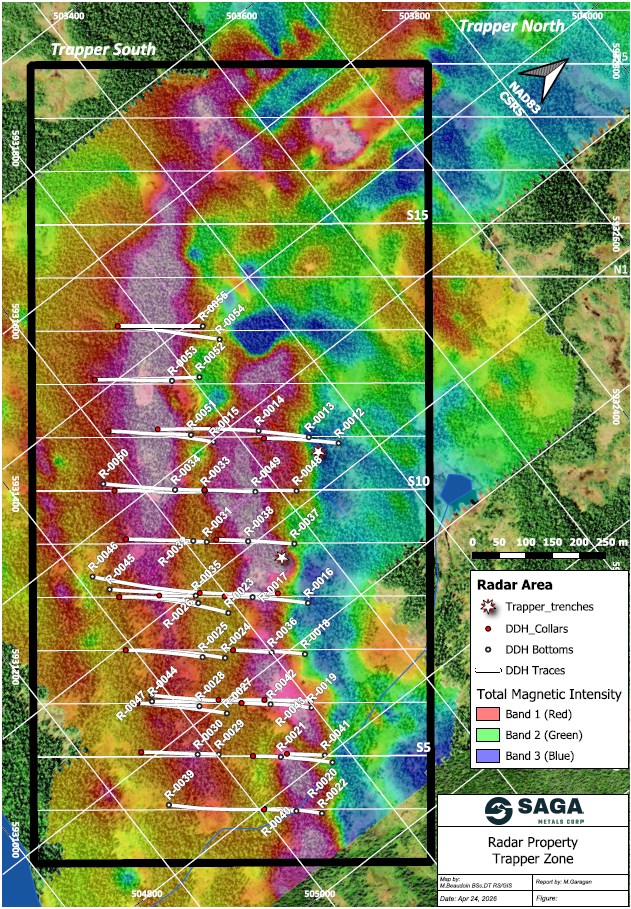 SAGA Metals Trapper South Drilling Overview