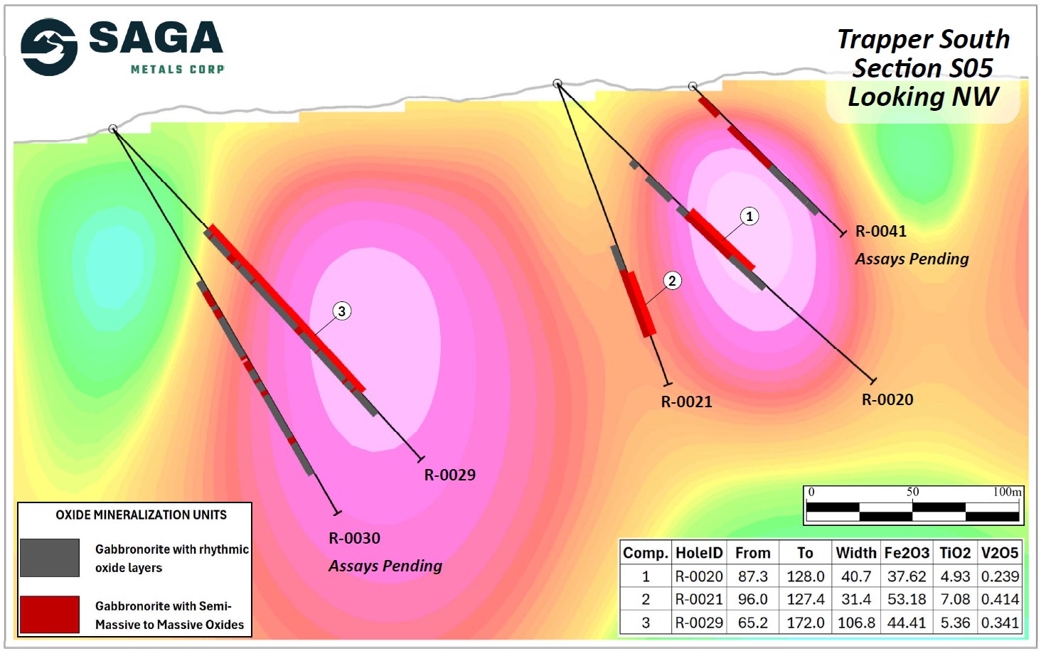 SAGA Metals Trapper South Drill Core