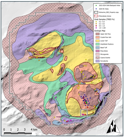 Local geologic map of the Nuiklavik Caldera Complex
