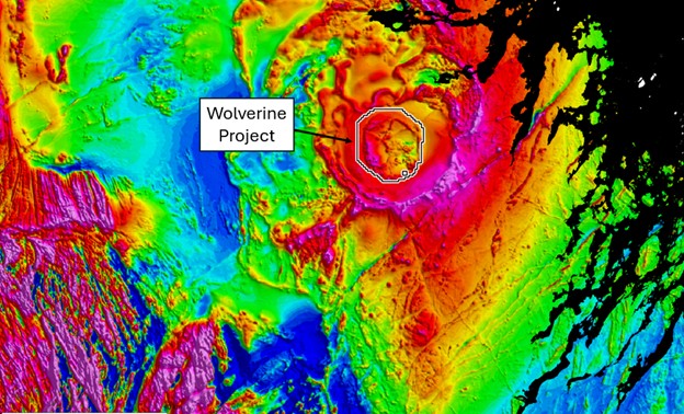 Total field aeromagnetic map of the Flowers River area