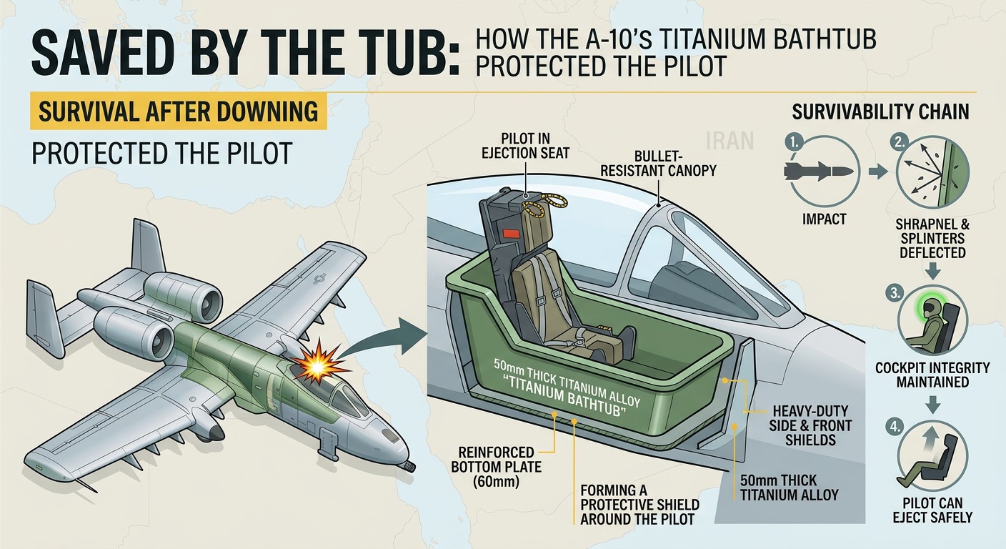 A-10 Warthog Titanium Bathtub Cockpit