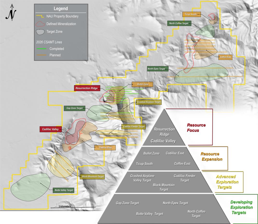 Figure 1 - Limo Butte Project and identified target areas