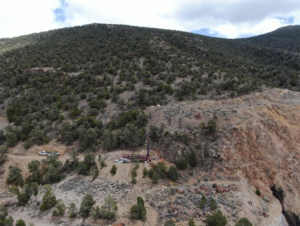Figure 4 - Drone picture of drill rig