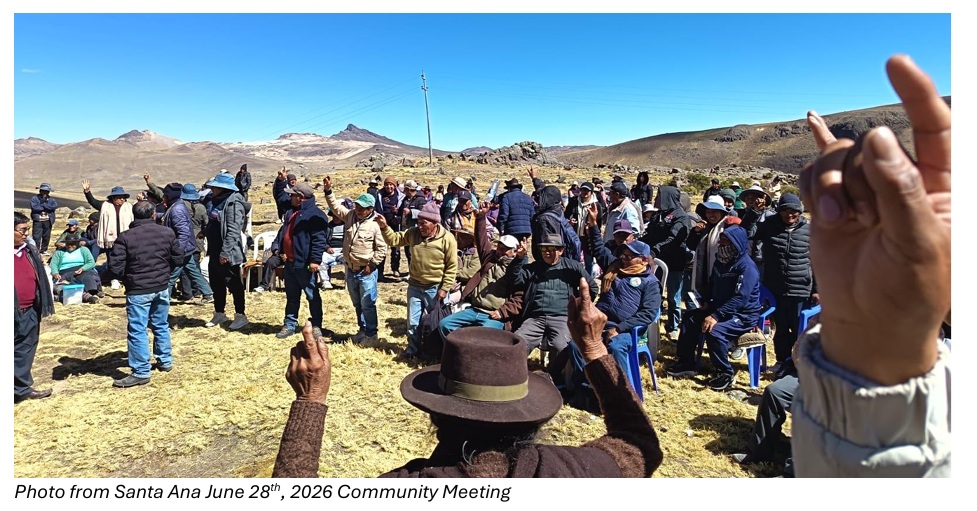 Xali Gold community agreement for the Pico Machay Gold Project