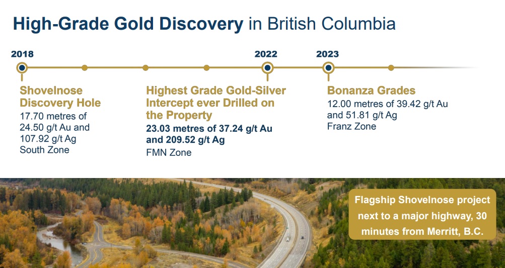 Westhaven Gold bonanza gold grades